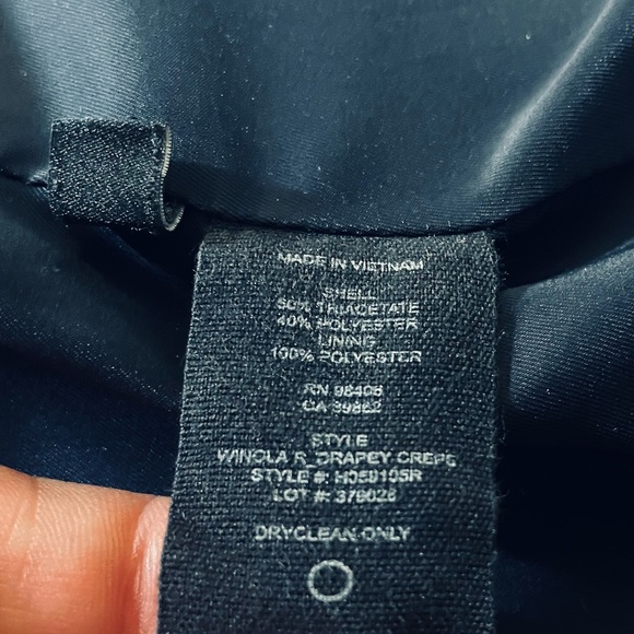 THEORY Winola R Deep Navy Drapey Crepe Blazer - Picture 10 of 10